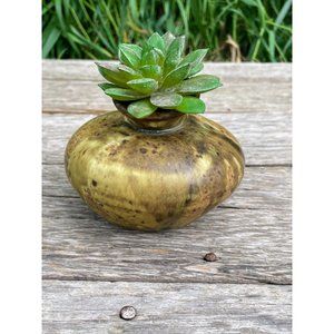 Vintage 1980s Douglass L Johnson Art Pottery Small Vase 3.5"